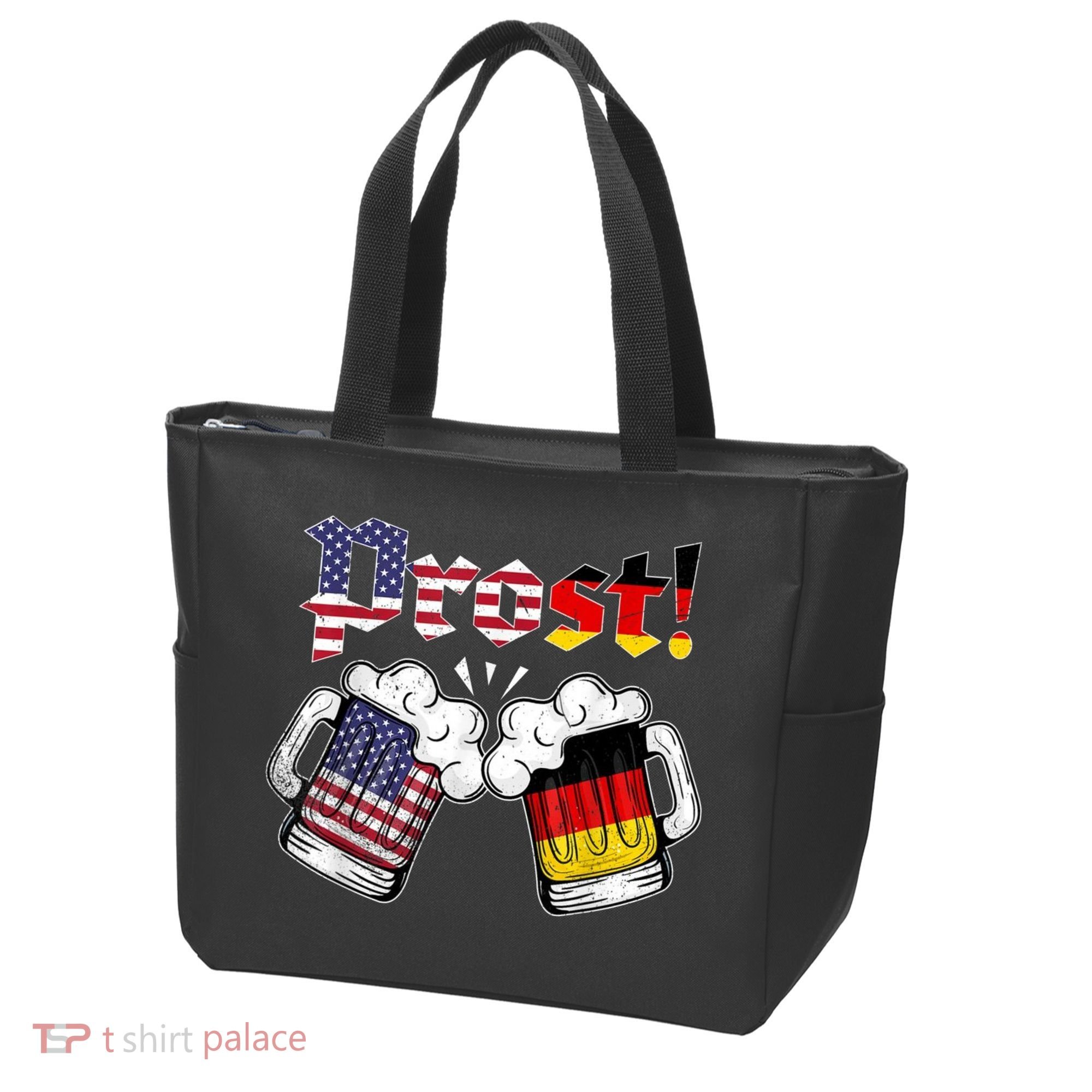 Happy Oktoberfest American German Munich Flag Prost Tote Bag