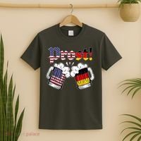 Happy Oktoberfest American German Munich Flag Prost T-Shirt thumb 2