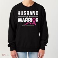 Husband Of A Warrior Breast Cancer Awareness Women's Sweatshirt thumb 0