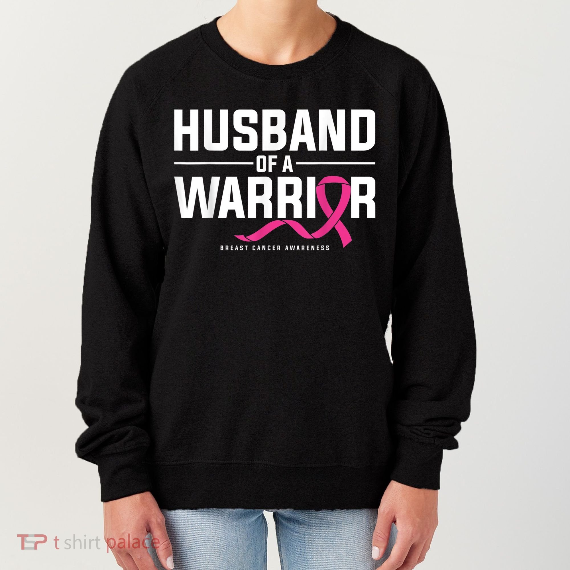 Husband Of A Warrior Breast Cancer Awareness Women's Sweatshirt