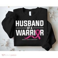 Husband Of A Warrior Breast Cancer Awareness Sweatshirt thumb 2