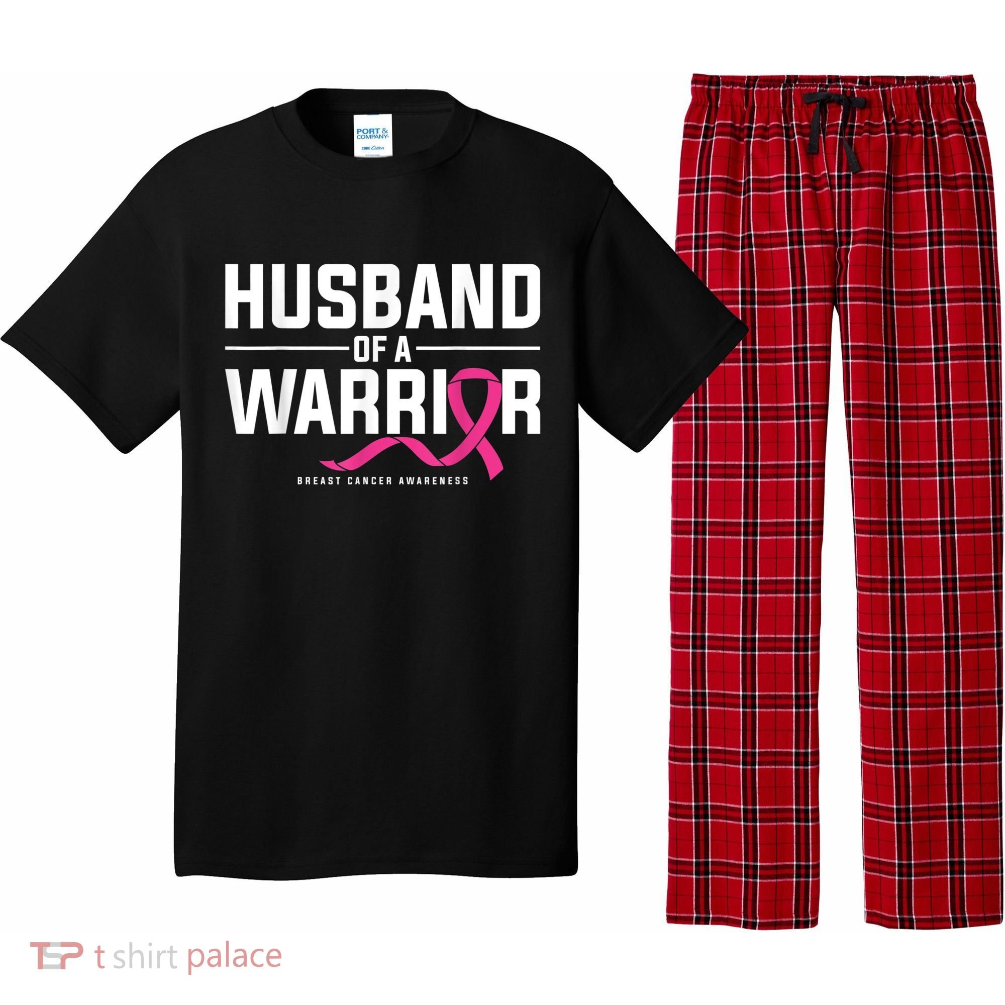 Husband Of A Warrior Breast Cancer Awareness Pajama Set