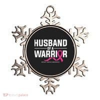 Husband Of A Warrior Breast Cancer Awareness Ornament thumb 0