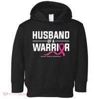 Husband Of A Warrior Breast Cancer Awareness Toddler Hoodie thumb 0