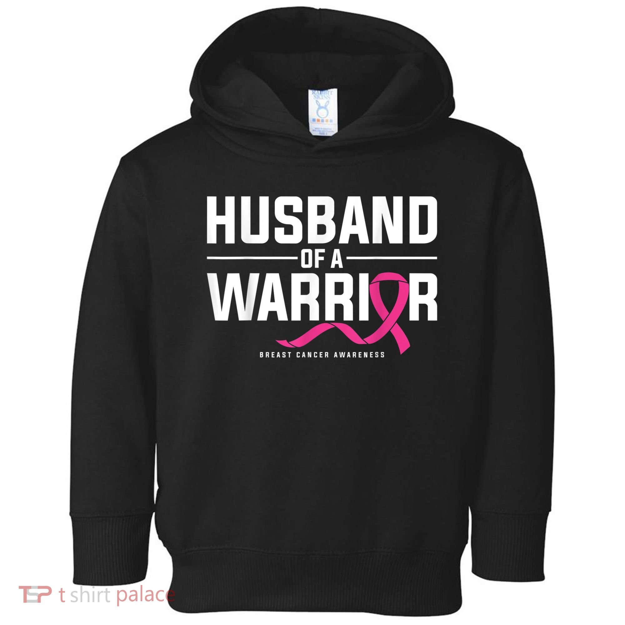 Husband Of A Warrior Breast Cancer Awareness Toddler Hoodie
