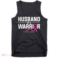 Husband Of A Warrior Breast Cancer Awareness Tank Top thumb 0