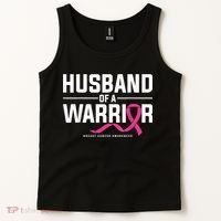Husband Of A Warrior Breast Cancer Awareness Tank Top thumb 2