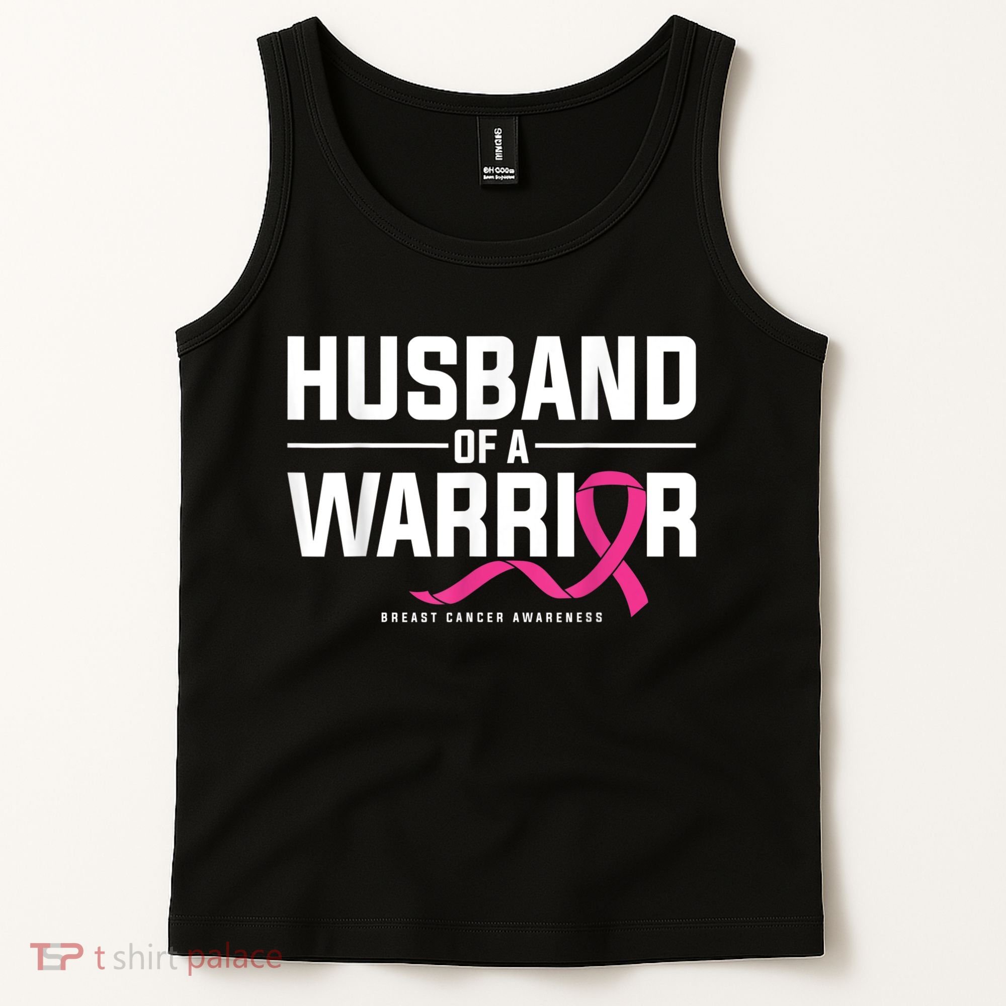 Husband Of A Warrior Breast Cancer Awareness Tank Top