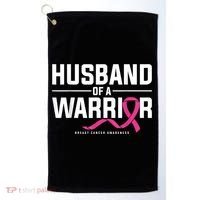 Husband Of A Warrior Breast Cancer Awareness Golf Towel thumb 0