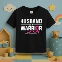 Husband Of A Warrior Breast Cancer Awareness Toddler T-Shirt thumb 3