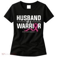 Husband Of A Warrior Breast Cancer Awareness Women's T-Shirt thumb 0