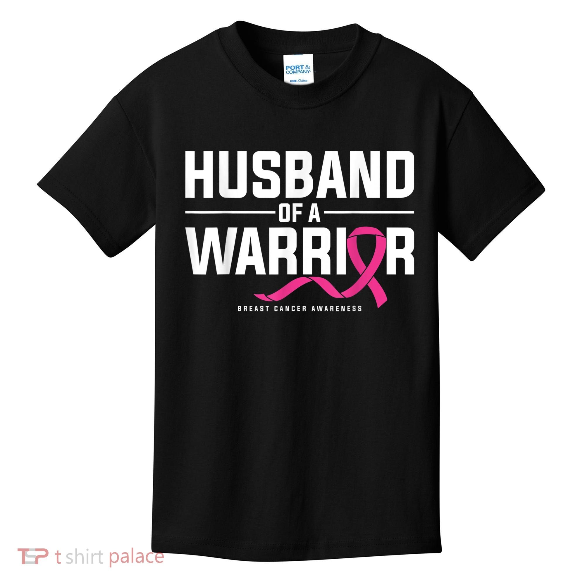 Husband Of A Warrior Breast Cancer Awareness Kids T-Shirt