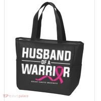 Husband Of A Warrior Breast Cancer Awareness Tote Bag thumb 3
