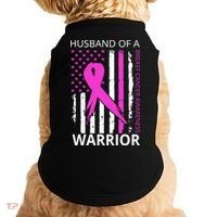 Husband Of A Warrior Breast Cancer Awareness Doggie Tank thumb 0