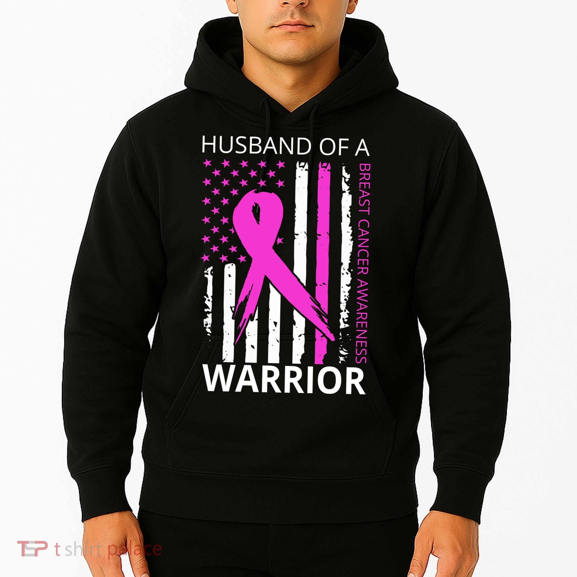 Husband Of A Warrior Breast Cancer Awareness Hoodie