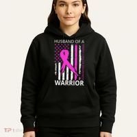 Husband Of A Warrior Breast Cancer Awareness Hoodie thumb 5