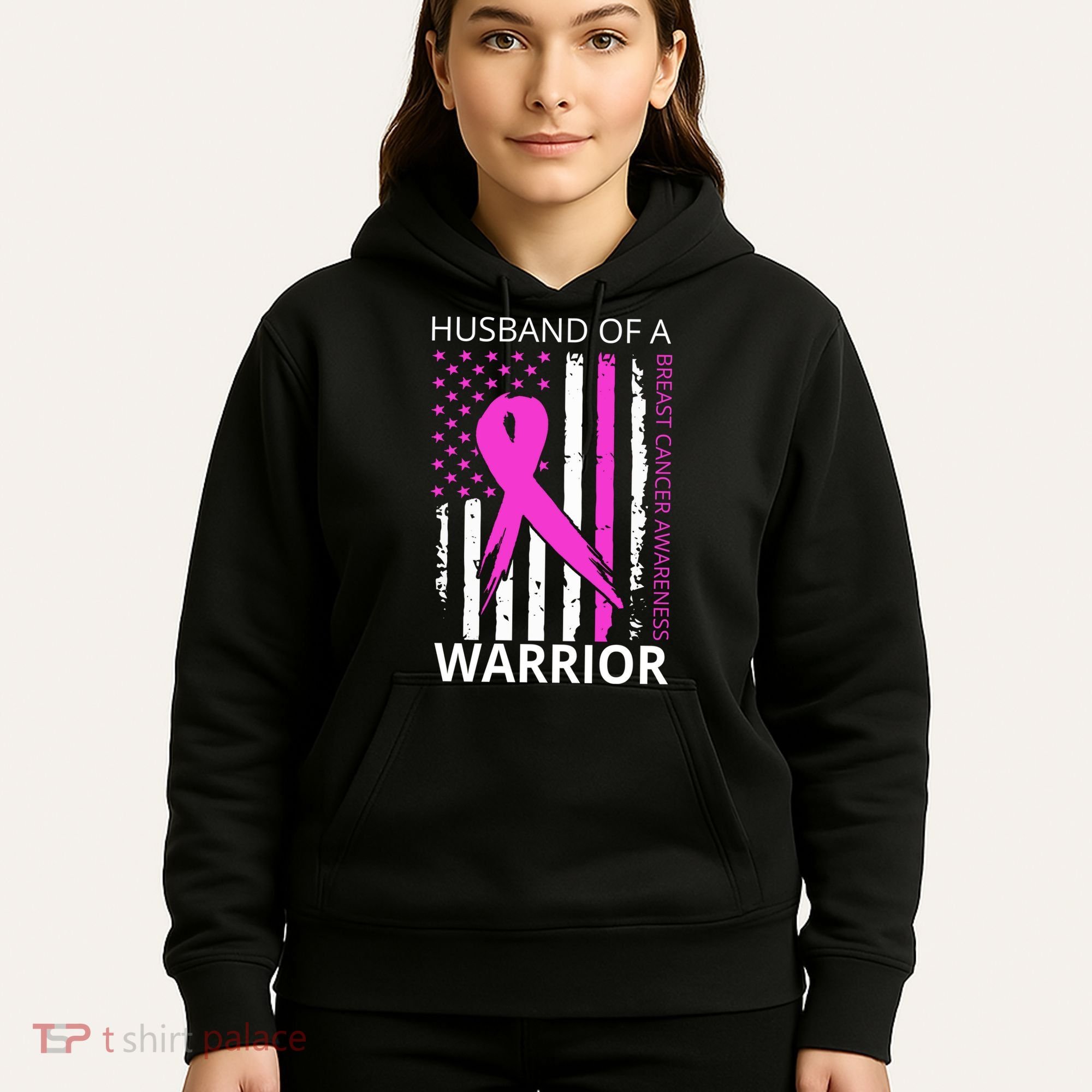 Husband Of A Warrior Breast Cancer Awareness Hoodie