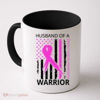 Husband Of A Warrior Breast Cancer Awareness Coffee Mug thumb 0