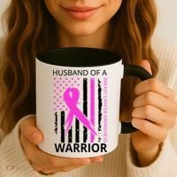 Husband Of A Warrior Breast Cancer Awareness Coffee Mug thumb 3