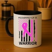 Husband Of A Warrior Breast Cancer Awareness Coffee Mug thumb 4