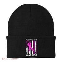 Husband Of A Warrior Breast Cancer Awareness Beanie thumb 0