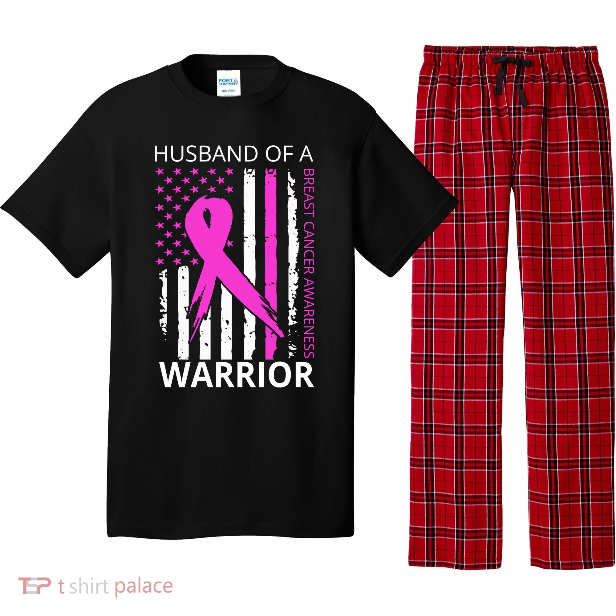 Husband Of A Warrior Breast Cancer Awareness Pajama Set