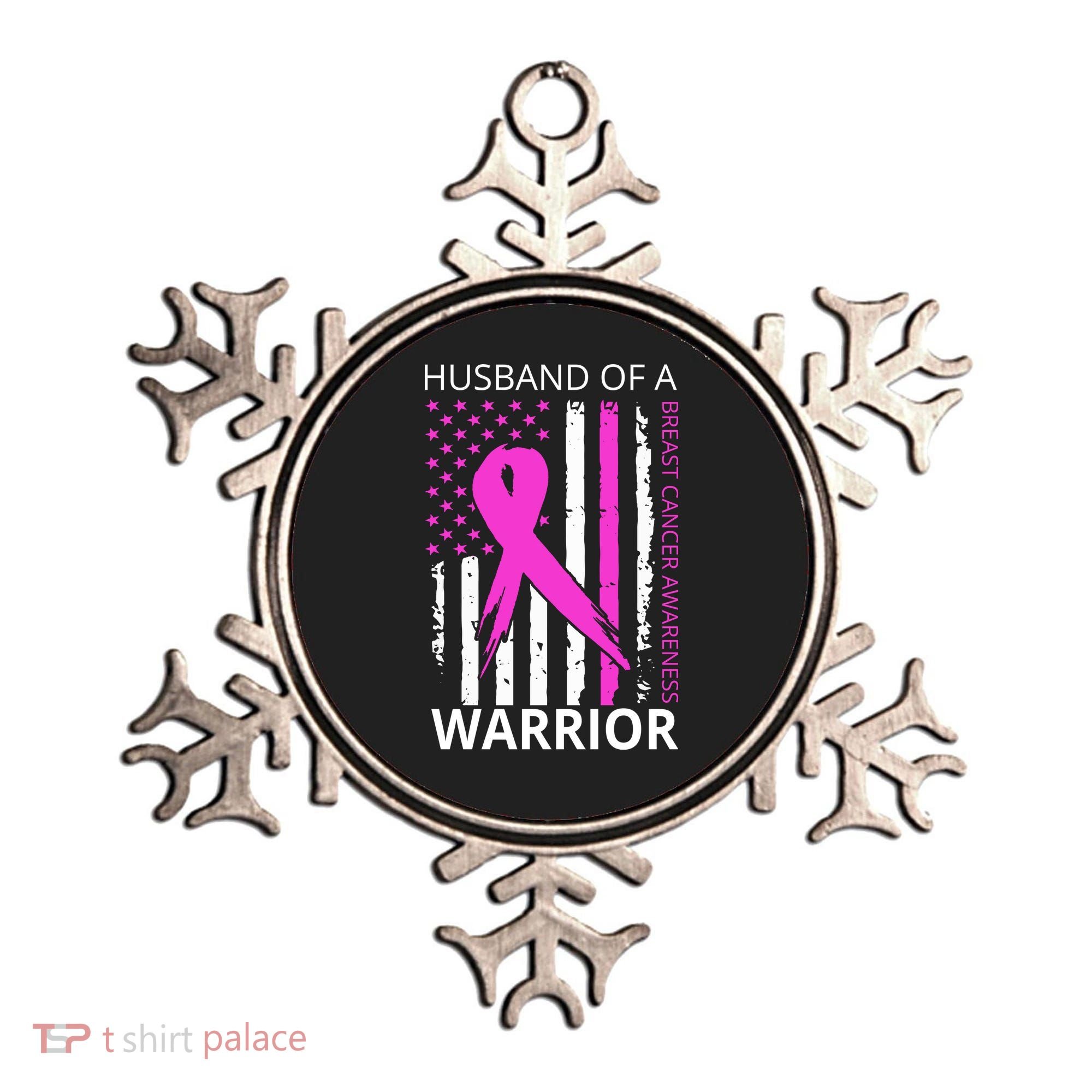 Husband Of A Warrior Breast Cancer Awareness Ornament