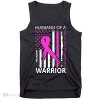 Husband Of A Warrior Breast Cancer Awareness Tank Top thumb 0