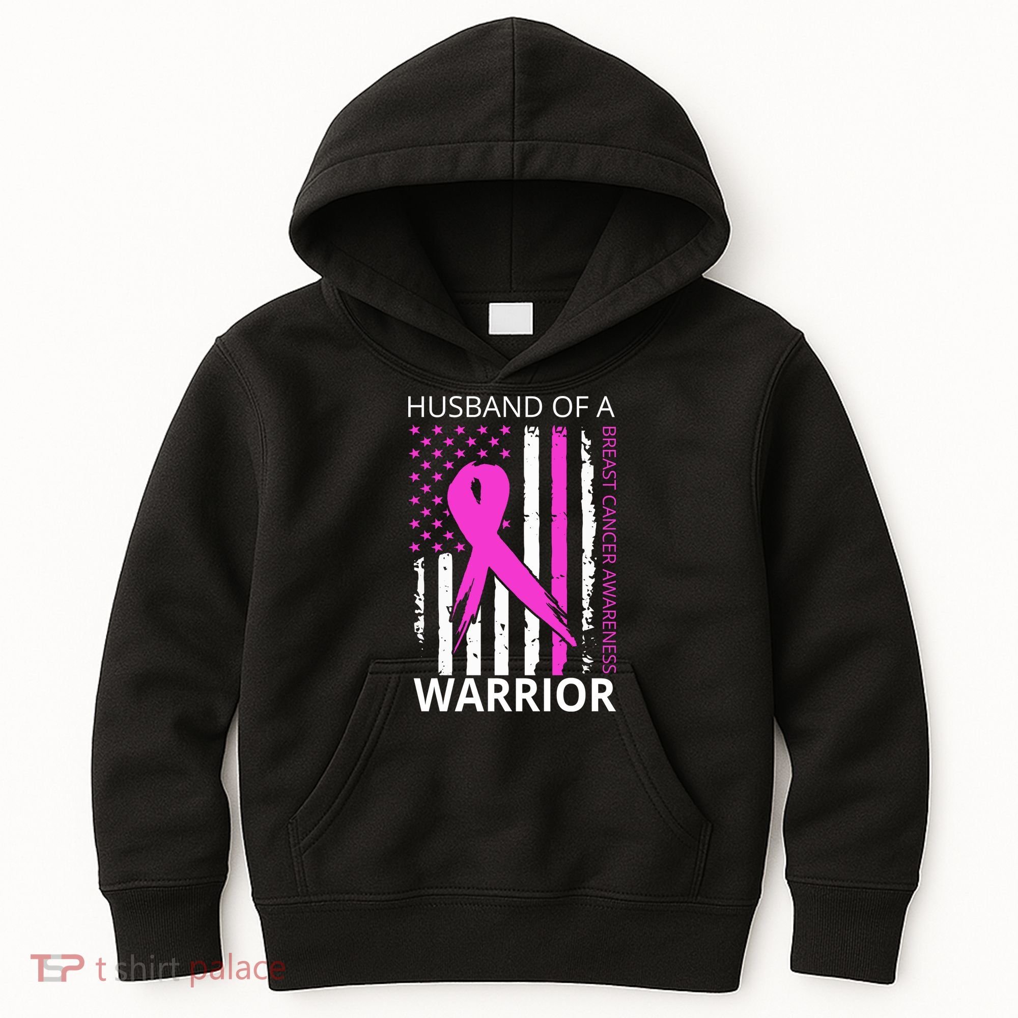 Husband Of A Warrior Breast Cancer Awareness Kids Hoodie