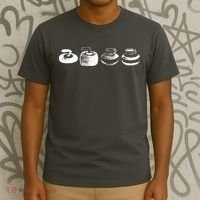 History Of A Curling Stone Funny Sports Gift T-Shirt thumb 3