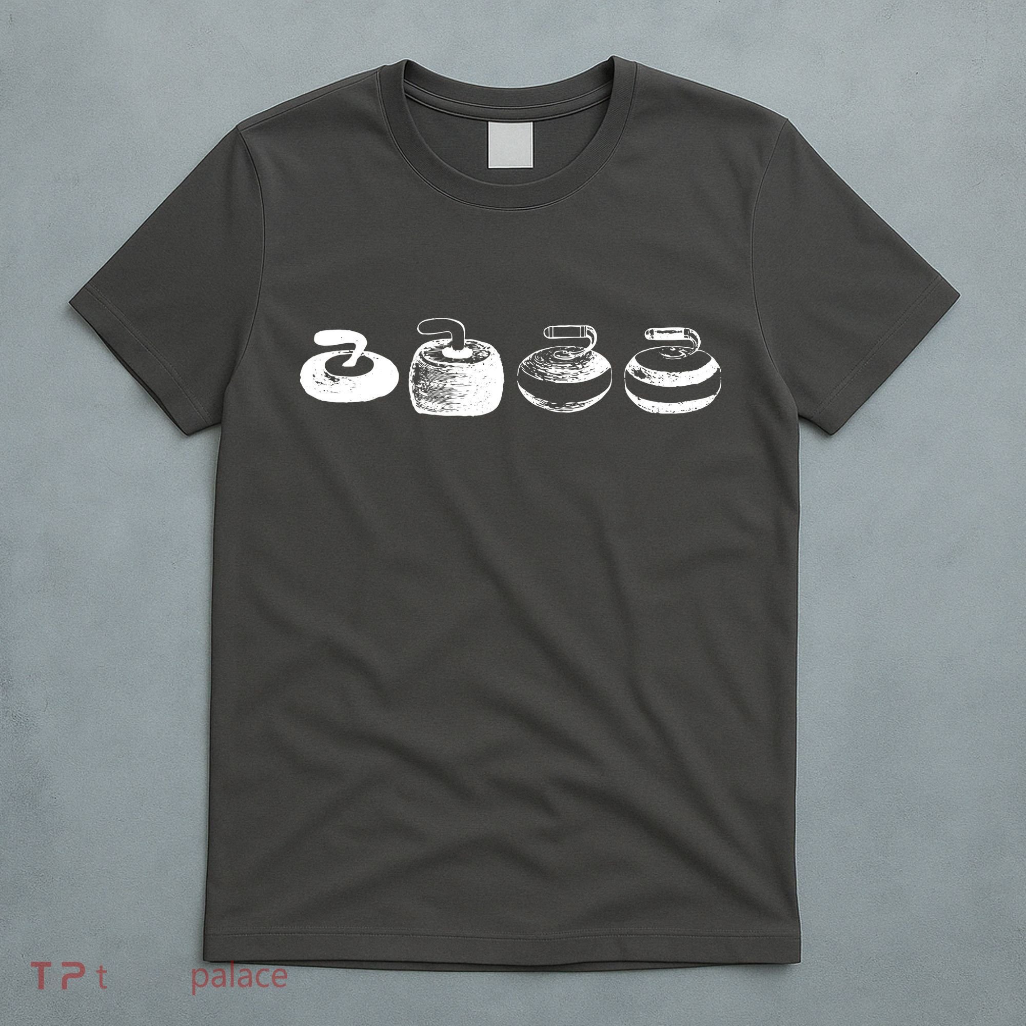 History Of A Curling Stone Funny Sports Gift T-Shirt