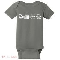 History Of A Curling Stone Funny Sports Gift Baby Bodysuit thumb 0