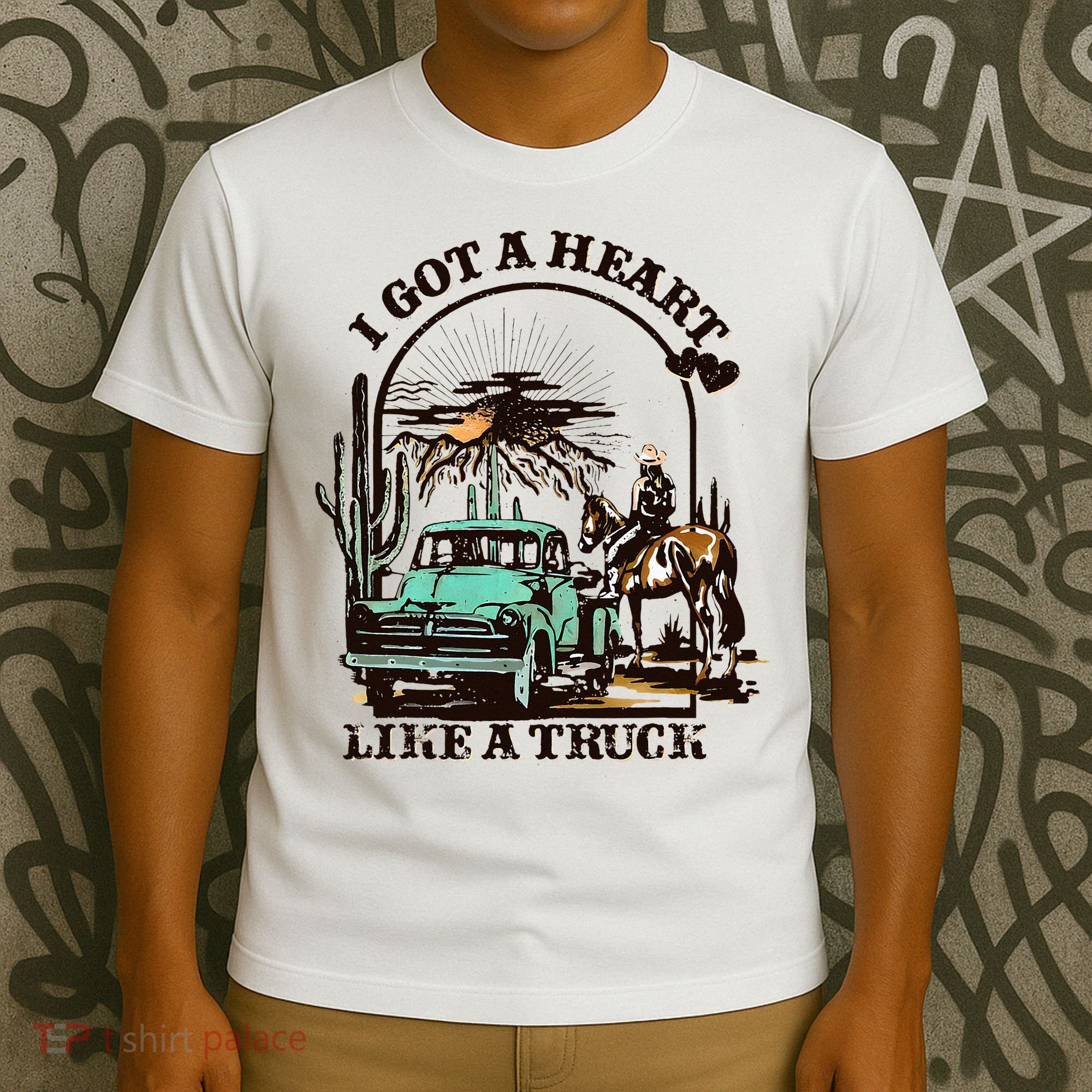 Heart of a Cowboy Western Country Music Vibes T-Shirt