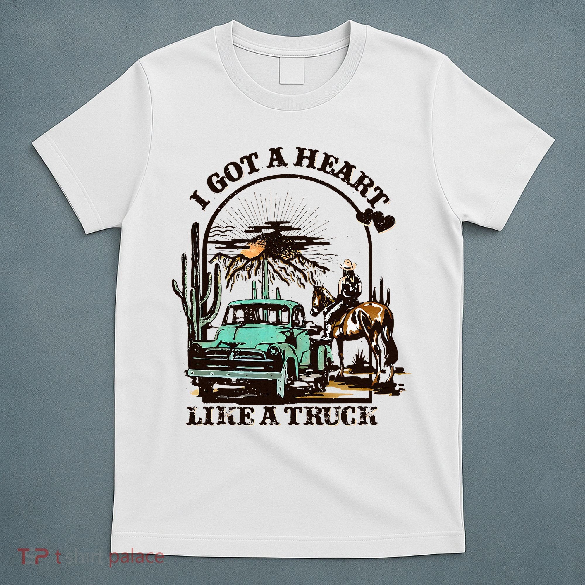 Heart of a Cowboy Western Country Music Vibes T-Shirt