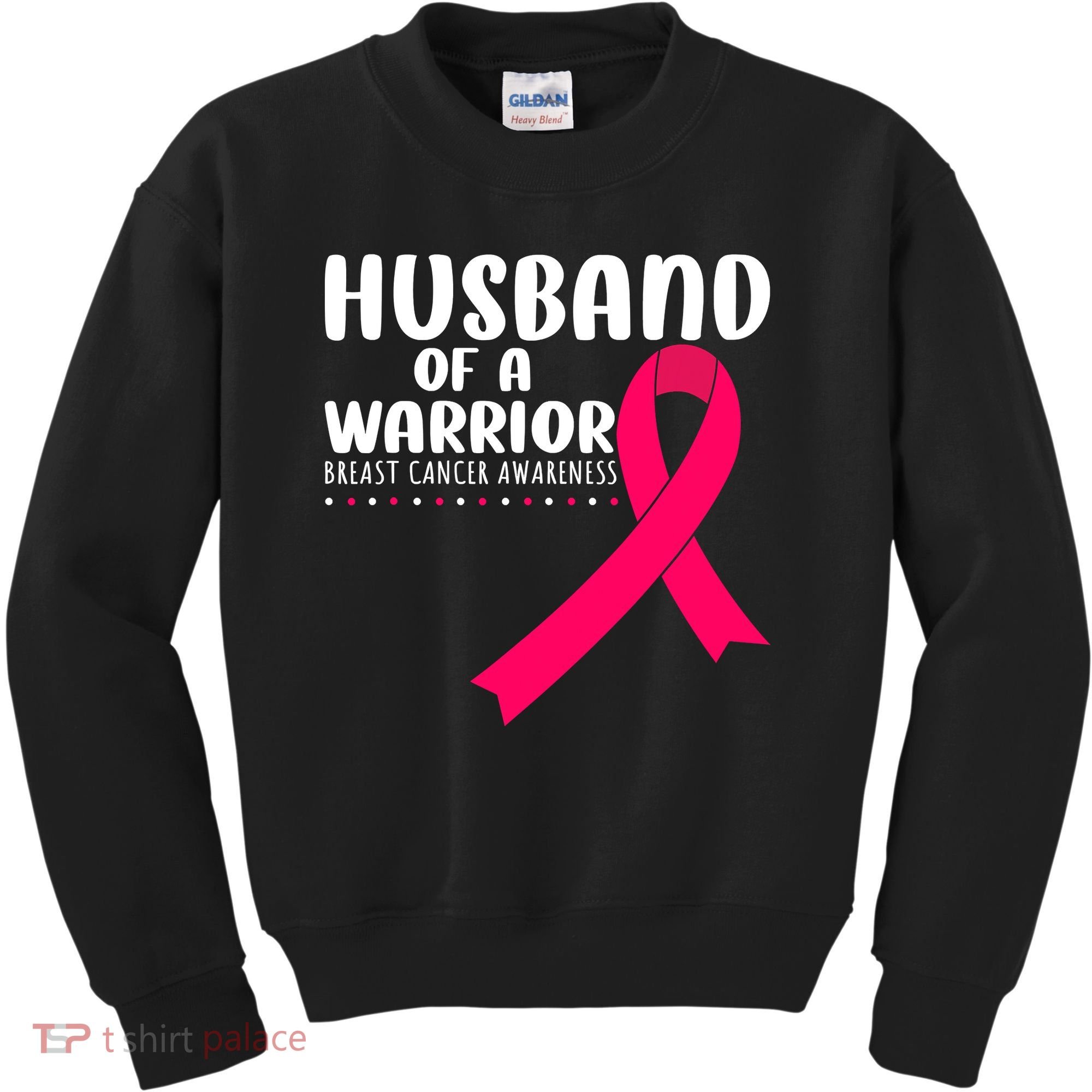 Husband Of A Warrior Pink Ribbon Breast Cancer Support Kids Sweatshirt