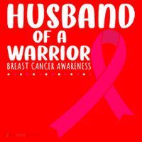 Husband Of A Warrior Pink Ribbon Breast Cancer Support Santa Hat thumb 1