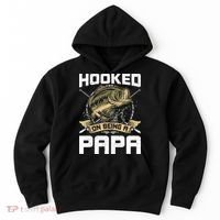 Hooked On Being A Papa Fly Fishing Grandpa Hoodie thumb 0