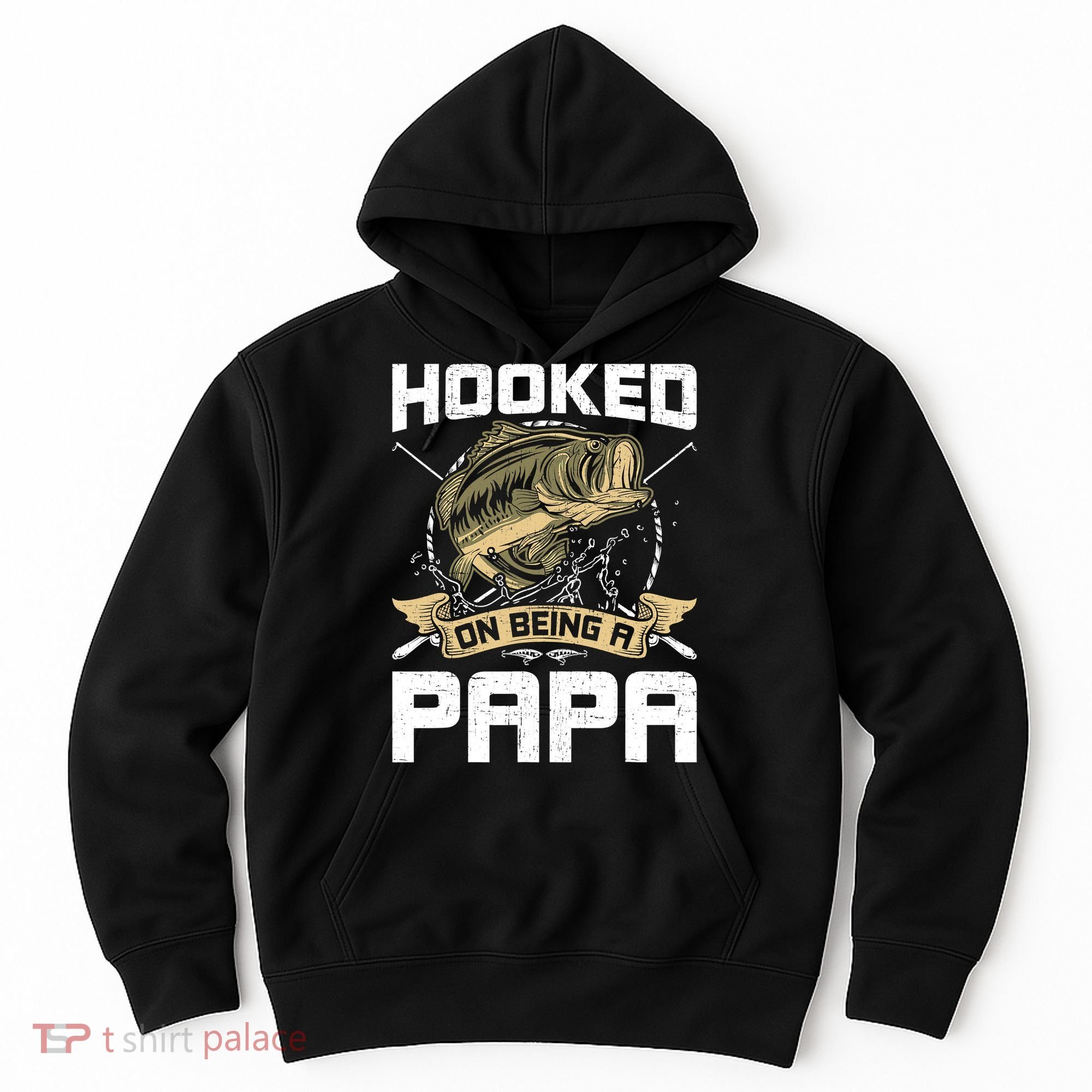 Hooked On Being A Papa Fly Fishing Grandpa Hoodie