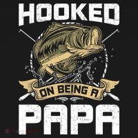 Hooked On Being A Papa Fly Fishing Grandpa Sweatshirt thumb 3
