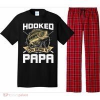 Hooked On Being A Papa Fly Fishing Grandpa Pajama Set thumb 0