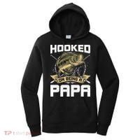 Hooked On Being A Papa Fly Fishing Grandpa Women's Hoodie thumb 0