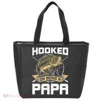 Hooked On Being A Papa Fly Fishing Grandpa Tote Bag thumb 0