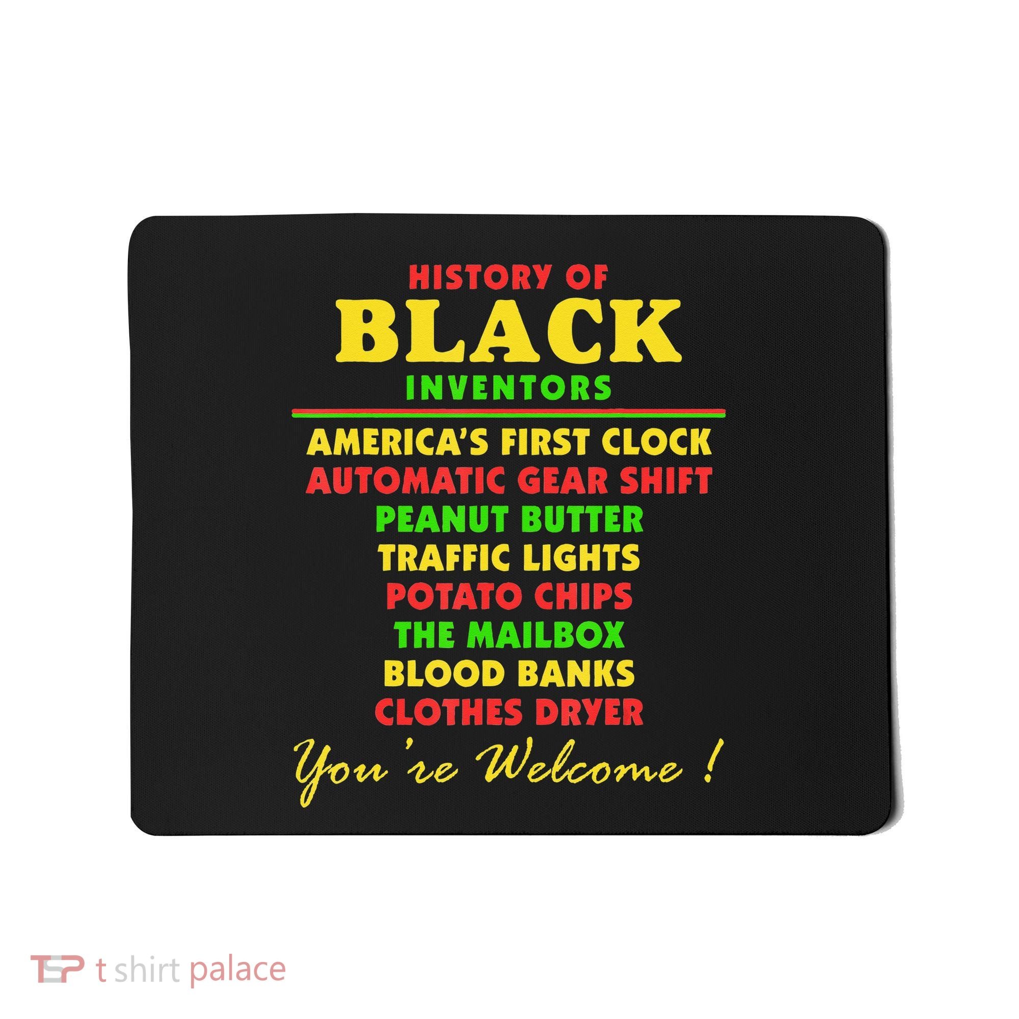 History Of Black Inventors Black Educators History Month Mousepad