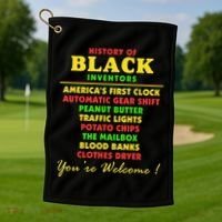 History Of Black Inventors Black Educators History Month Golf Towel thumb 1