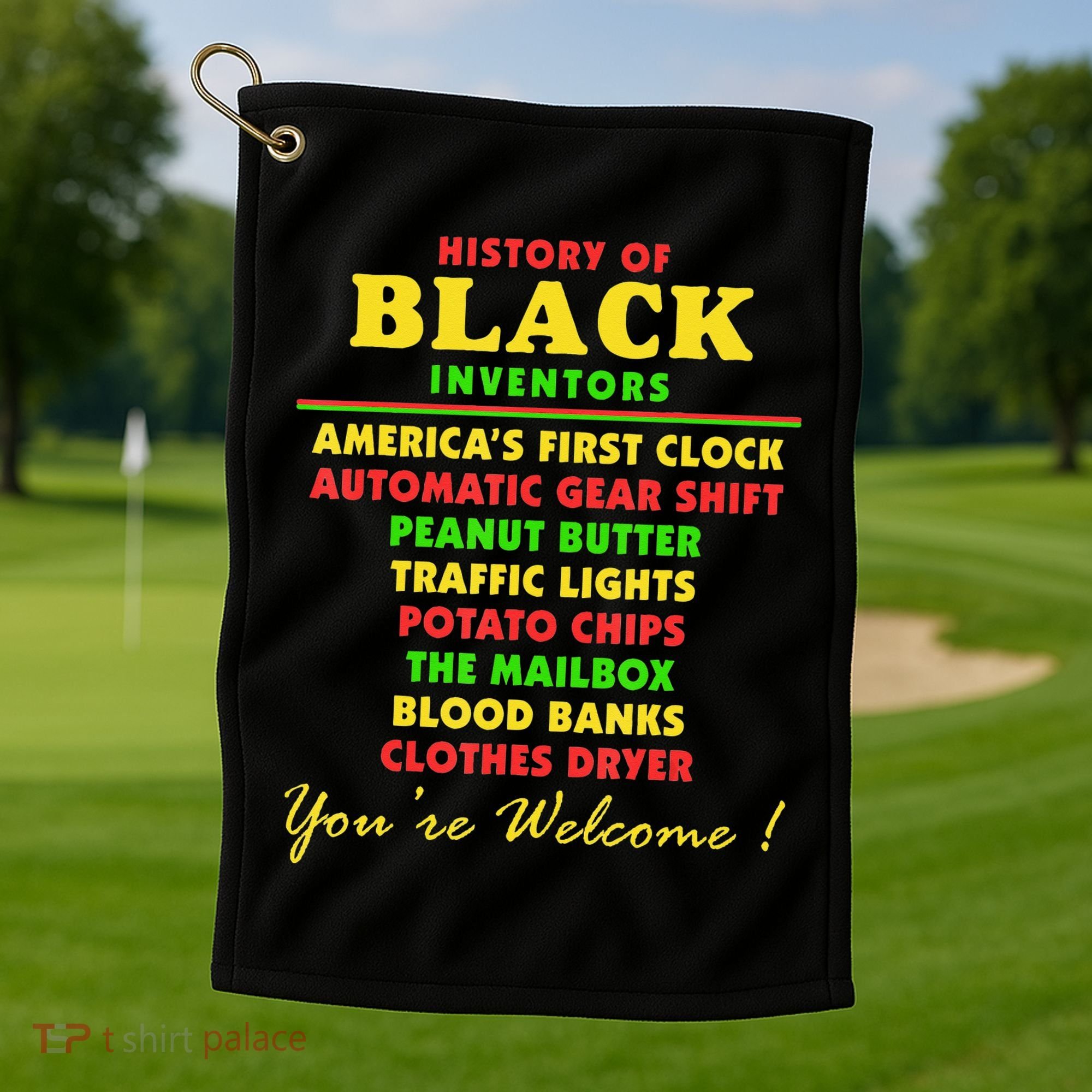 History Of Black Inventors Black Educators History Month Golf Towel