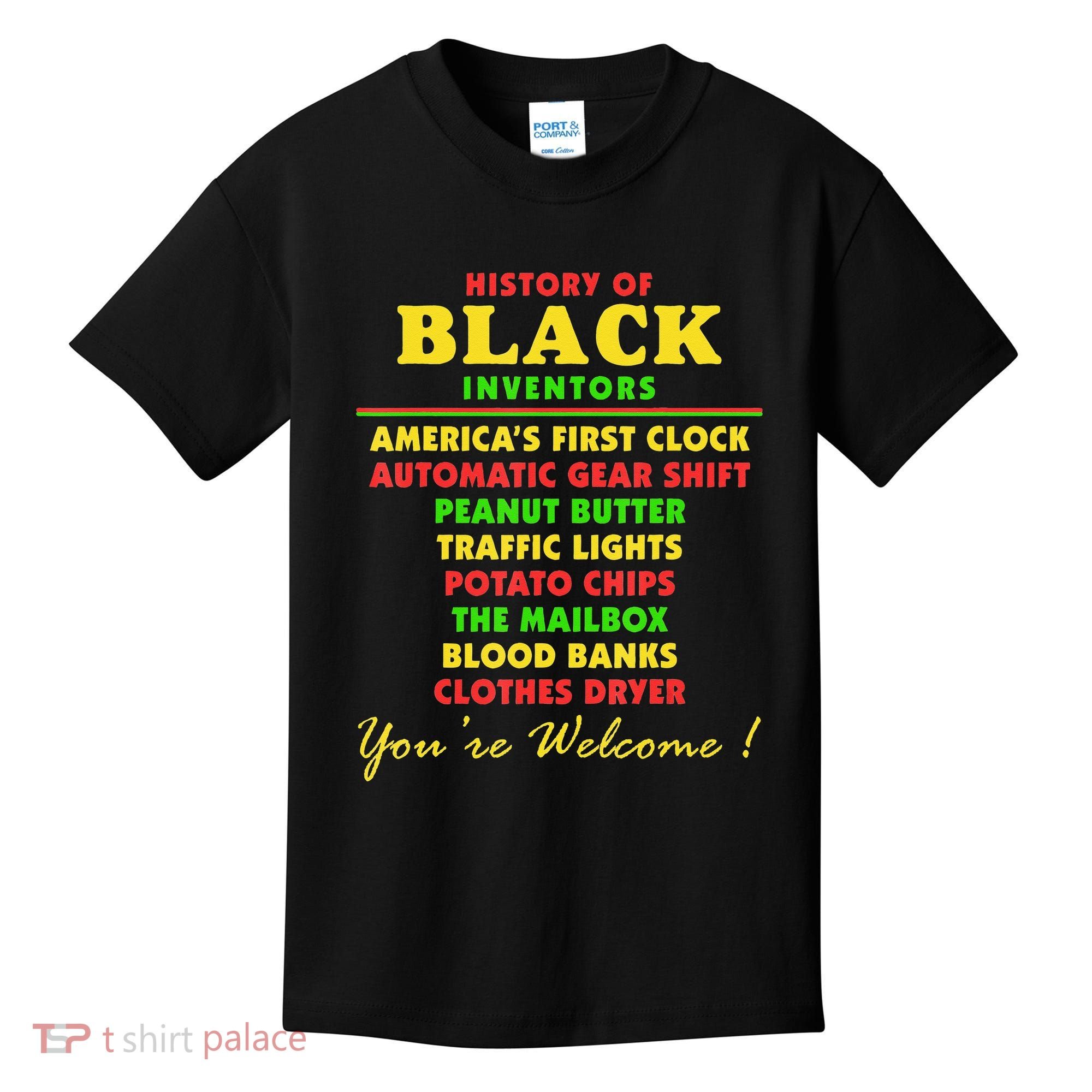 History Of Black Inventors Black Educators History Month Kids T-Shirt