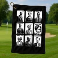 Heroes Of Black History Civil Rights Leaders Golf Towel thumb 1
