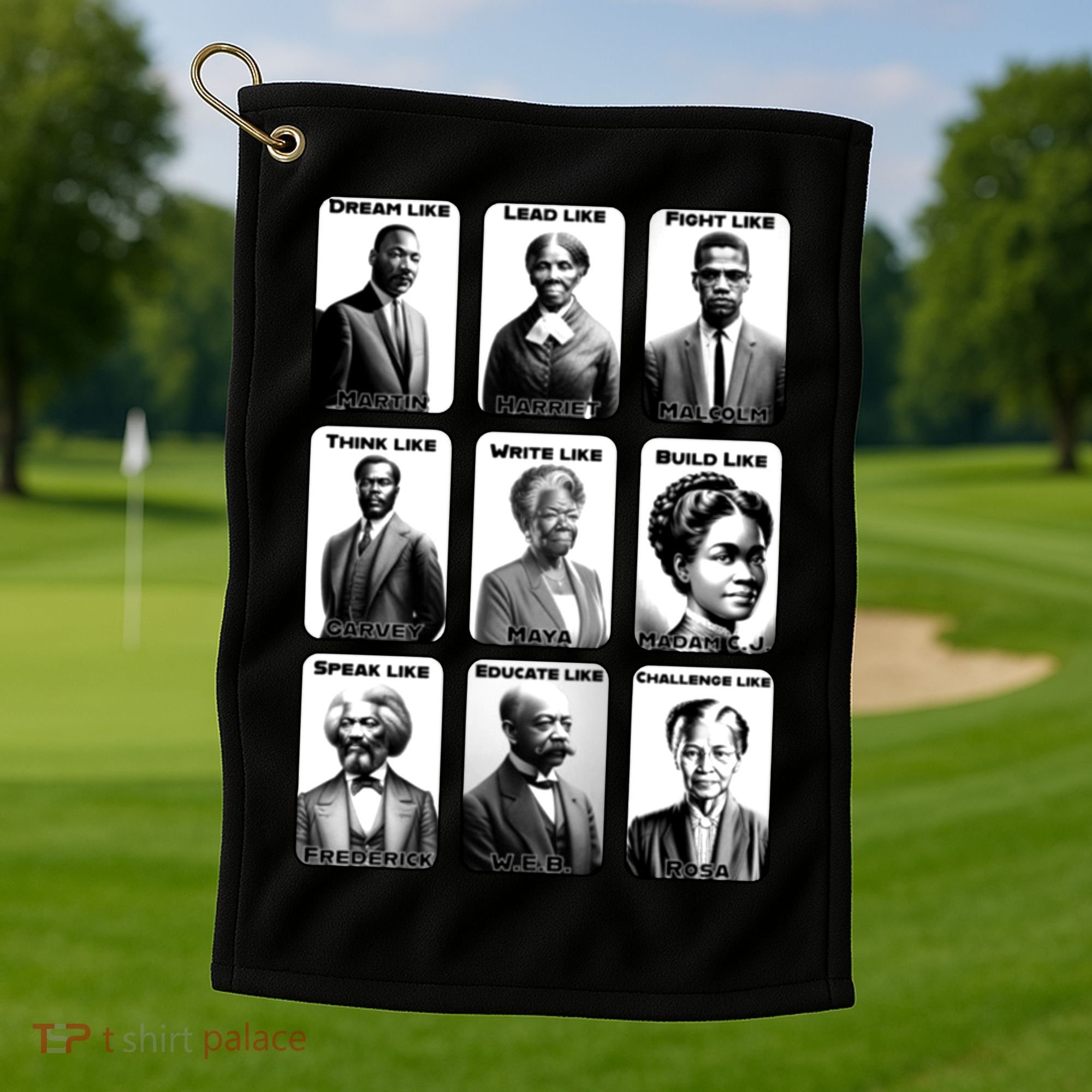 Heroes Of Black History Civil Rights Leaders Golf Towel