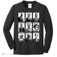 Heroes Of Black History Civil Rights Leaders Kids Long Sleeve Shirt thumb 0