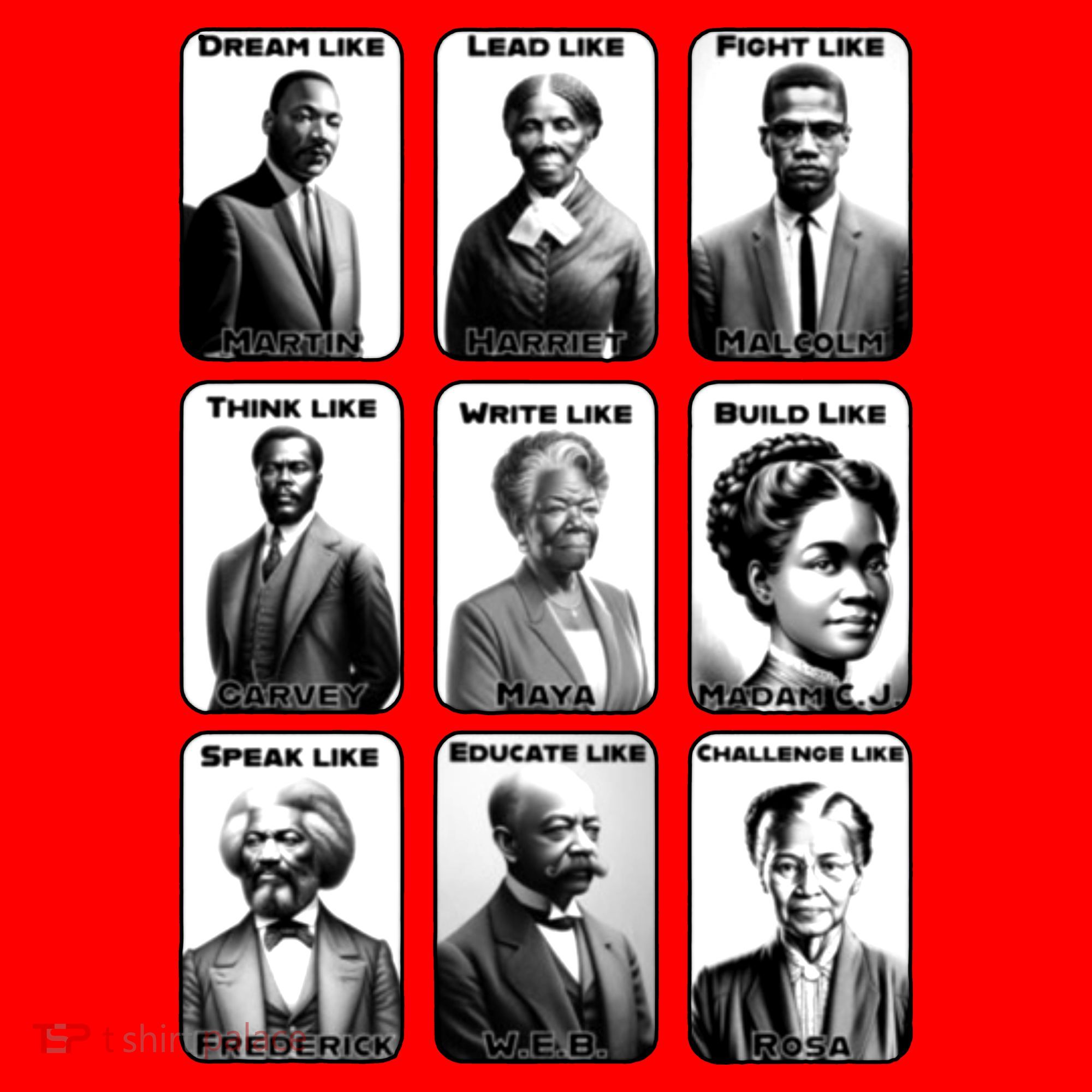Heroes Of Black History Civil Rights Leaders Santa Hat
